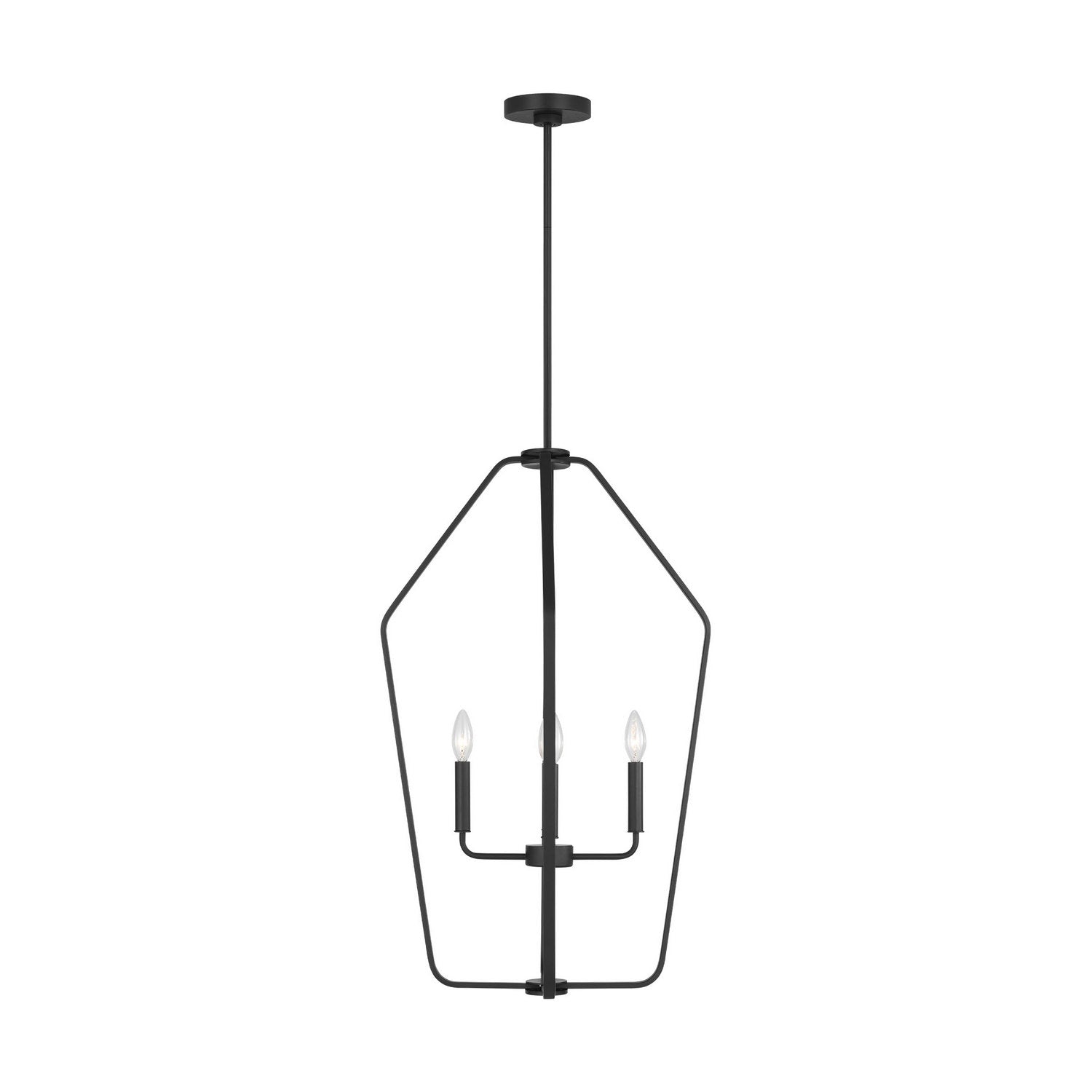 Generation Lighting - GLC1274MBK - Four Light Chandelier - Kennan - Midnight Black