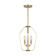 Generation Lighting - GLC1283SB - Three Light Chandelier - Kennan - Satin Brass