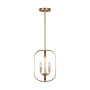 Generation Lighting - GLC1293SB - Three Light Chandelier - Loretto - Satin Brass