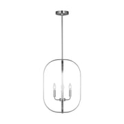 Generation Lighting - GLC1304BS - Four Light Chandelier - Loretto - Brushed Nickel
