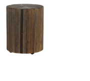 Cyrano Recycled Elm Pedestal Side Table