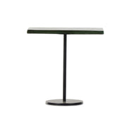 ZEVON END TABLE (MOSS CAST GLASS)