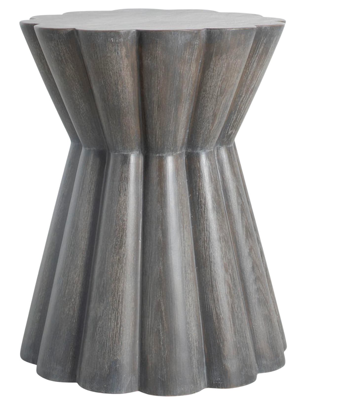 Annie Resin Unique Pedestal Side Table