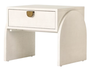 CRESSIDA END TABLE (IVORY PAINTED LINEN)