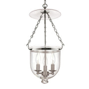 Hudson Valley - 254-PN-C1 - Three Light Pendant - Hampton - Polished Nickel
