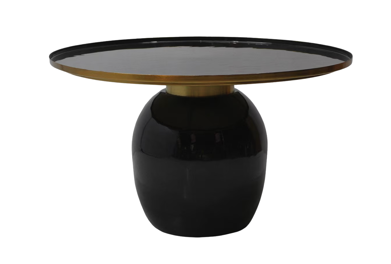 Samara Enamel Vase Tray Top Coffee Table