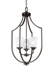 Generation Lighting - 5224503-710 - Three Light Hall / Foyer Pendant - Hanford - Bronze
