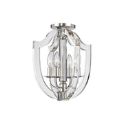 Hudson Valley - 6500-PN - Four Light Semi Flush Mount - Arietta - Polished Nickel