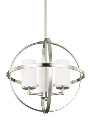 Generation Lighting - 3124603EN3-962 - Three Light Chandelier - Alturas - Brushed Nickel