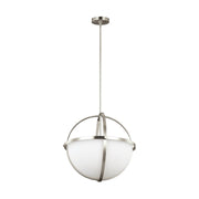 Generation Lighting - 6624603EN3-962 - Three Light Pendant - Alturas - Brushed Nickel