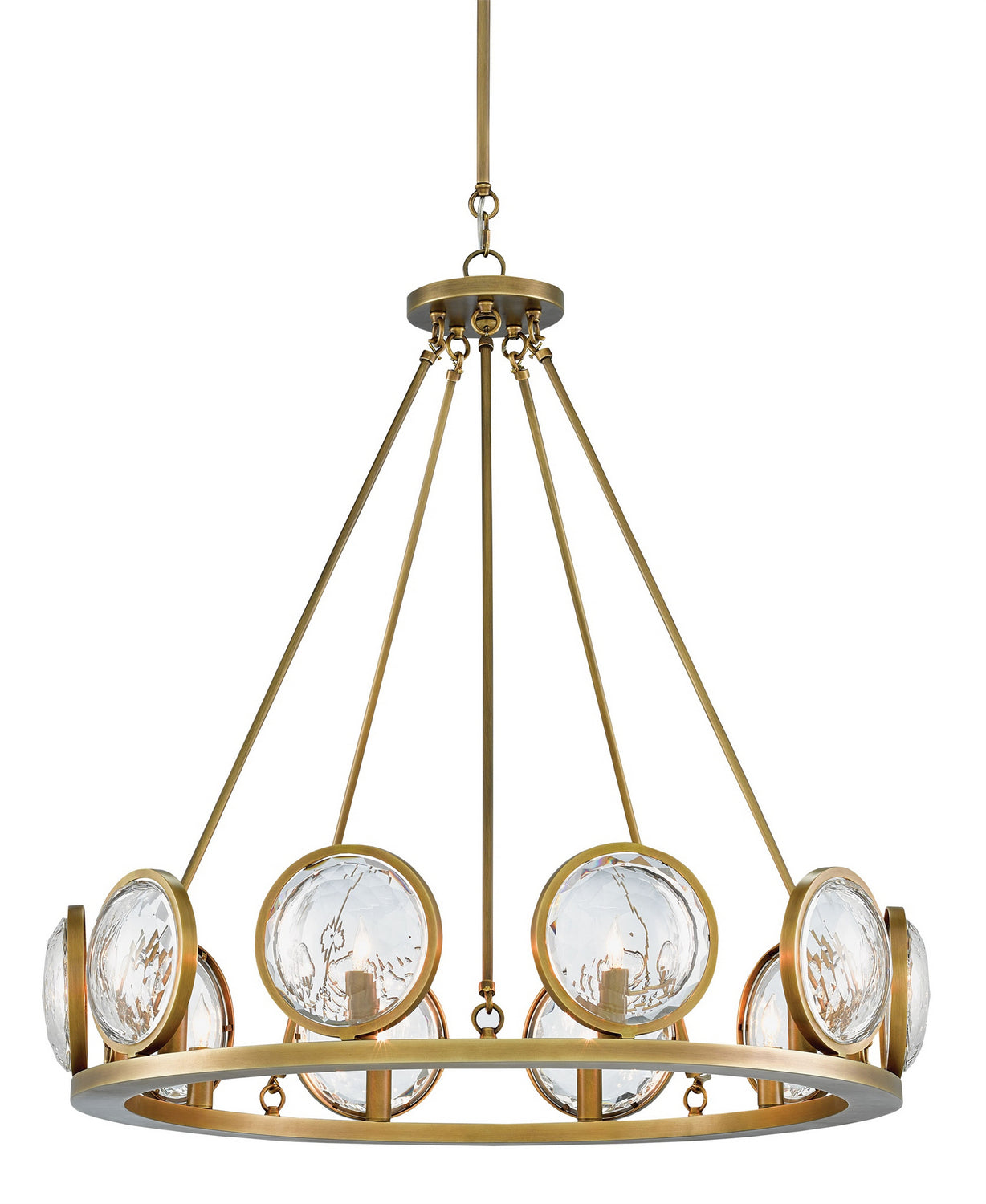 Currey and Company - 9000-0119 - Ten Light Chandelier - Antique Brass