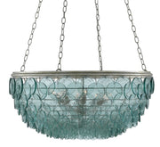 Currey and Company - 9000-0140 - Eight Light Chandelier - Silver Leaf