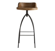 Hinkley Barstool in Sandblast Antique Wax
