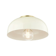 Mitzi - H199501S-AGB/CR - One Light Flush Mount - Avery - Aged Brass/Cream