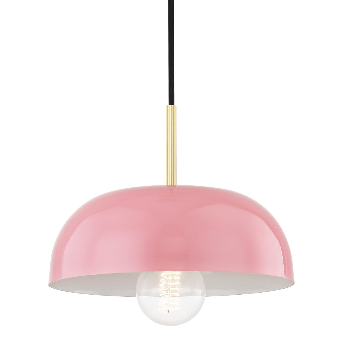 Mitzi - H199701S-AGB/PK - One Light Pendant - Avery - Aged Brass/Pink