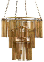 Currey and Company - 9000-0247 - Seven Light Chandelier - Gold Leaf