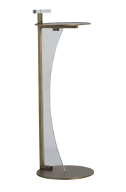 Ava Metal Acrylic Pedestal Drink Table