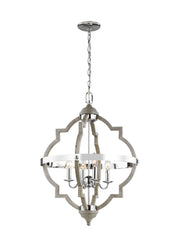 Generation Lighting - 5124904EN-872 - Four Light Hall / Foyer - Socorro - Washed Pine