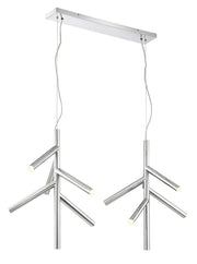 Z-Lite - 917-6CH-LED-2LCH - LED Linear Chandelier - Forest - Chrome