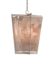 Currey and Company - 9000-0390 - Four Light Lantern - Silver Leaf/Smoky Quartz