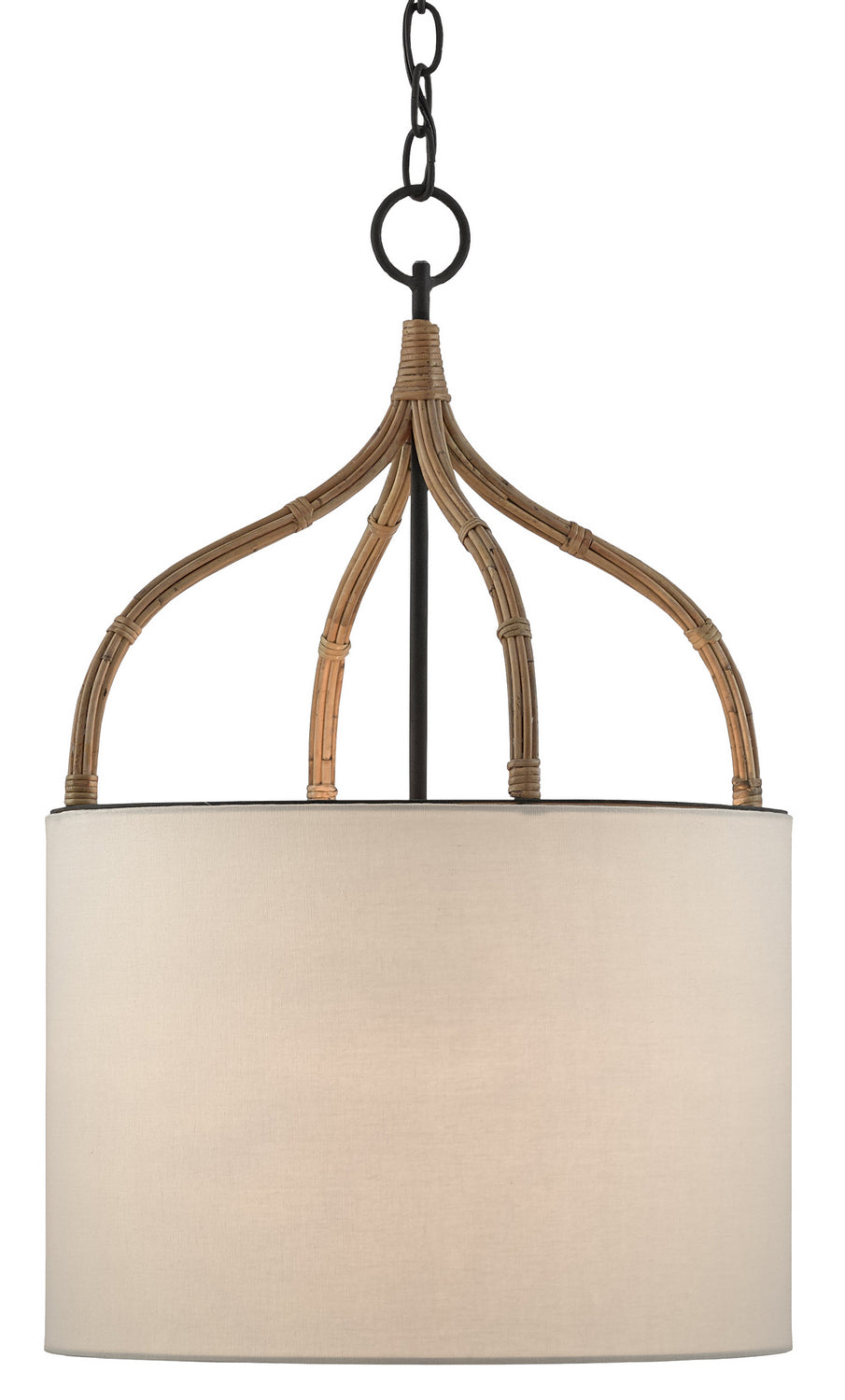 Currey and Company - 9000-0445 - One Light Pendant - Blacksmith/Natural