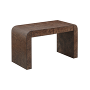 Brea Desk - Chocolate Burl Wood