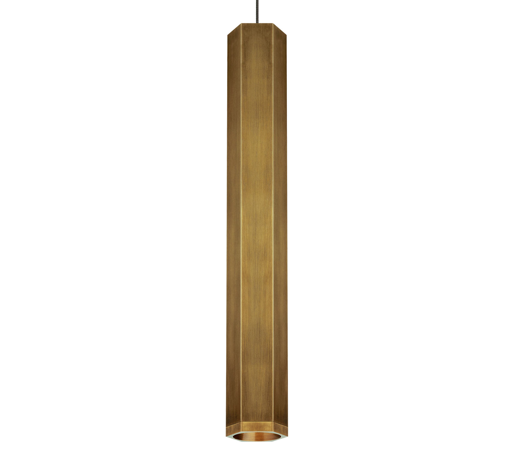 Blok Large Brass Pendant