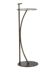 Amari Metal Round Pedestal Drink Table