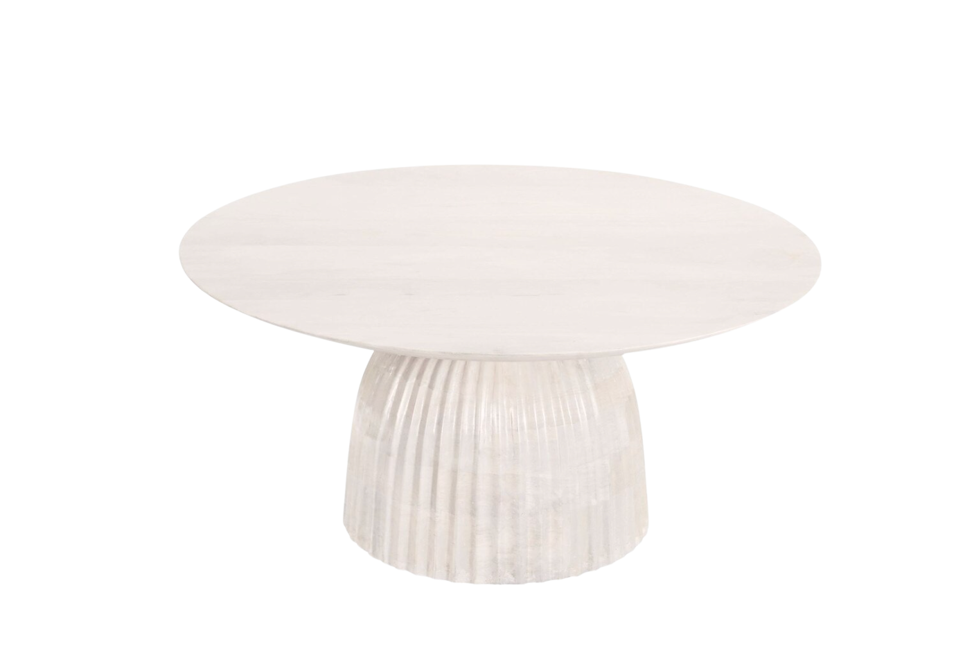 Clara Scalloped Base Coffee Table