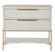 Riggs Nightstand - Stained Gold Distressed Antique