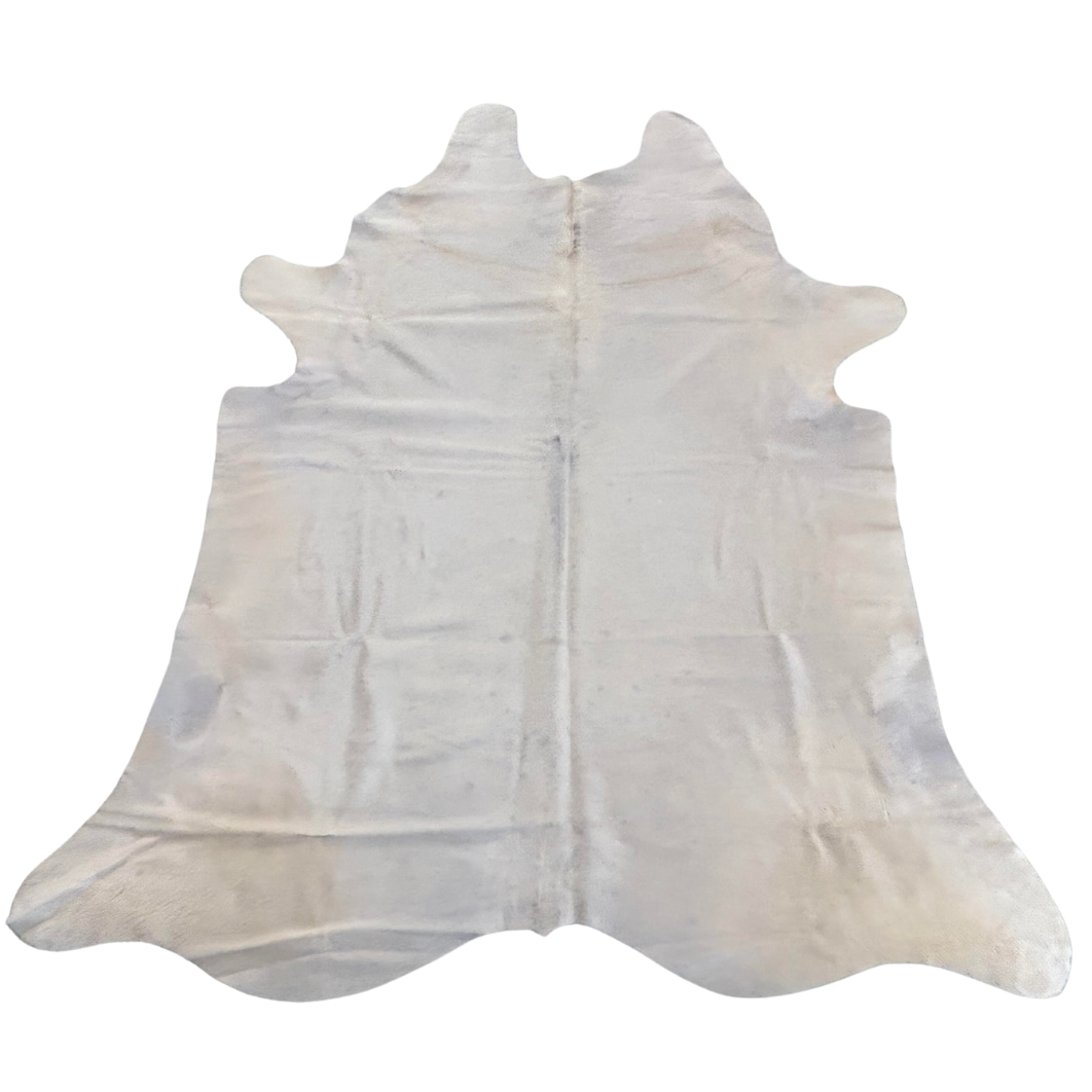 LARGE ASSORTED NATURAL COWHIDE RUG (WHITE)