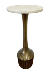 ALTO RIPPLE TEXTURED METAL MARTINI TABLE