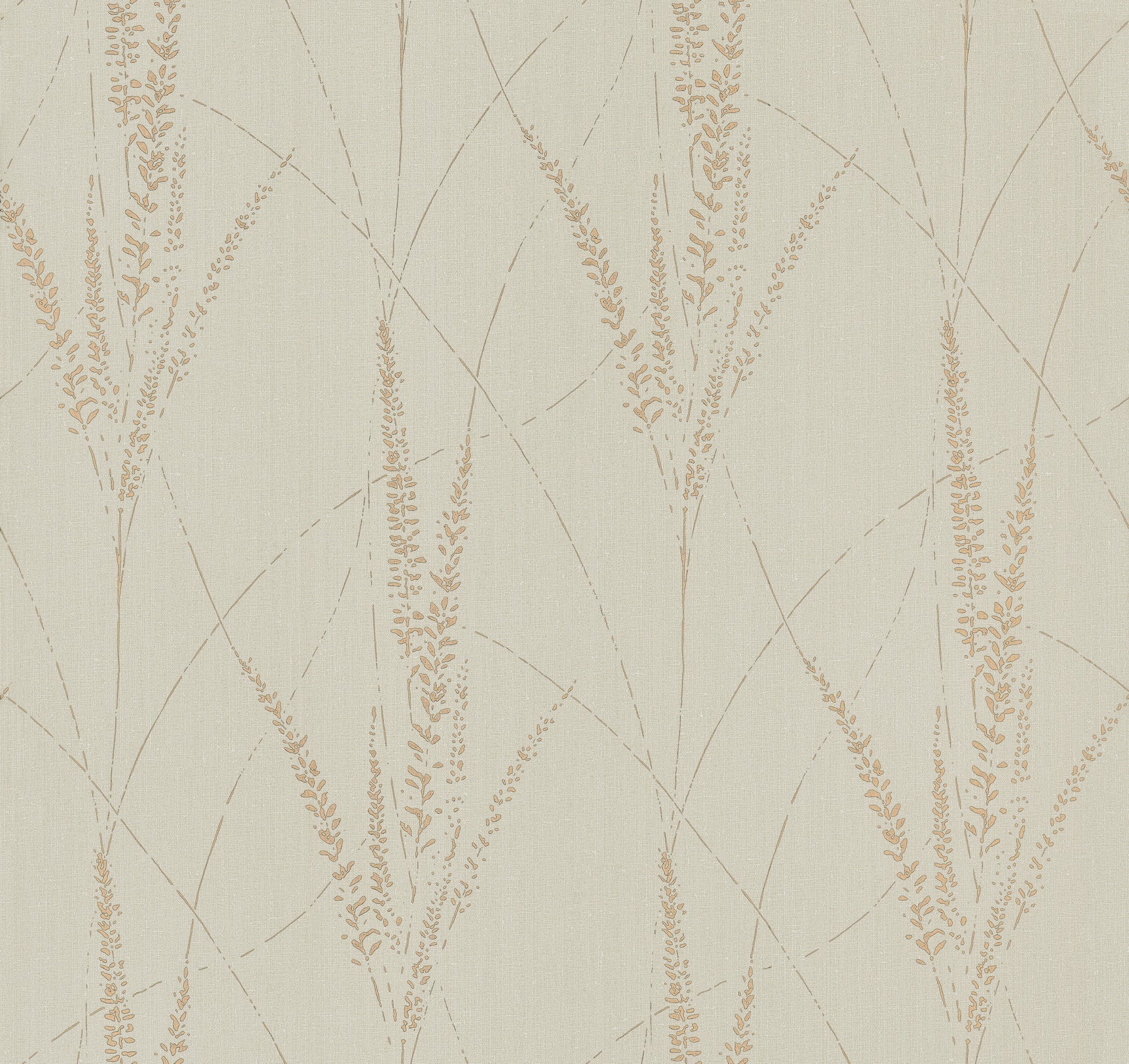 Graceful Willow Wallpaper - Stone - 6' Sample
