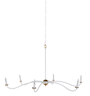 Irvine Chandelier - White - Plaster White Vintage