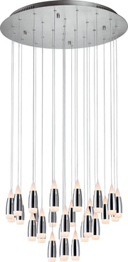 PageOne - PP020097-CM - LED Chandelier - Tear - Polished Chrome