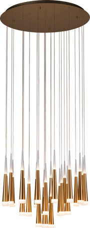 PageOne - PP121040-BG - LED Chandelier - Meteor - Brushed Gold