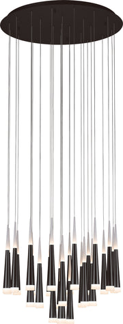 PageOne - PP121040-SDG - LED Chandelier - Meteor - Satin Dark Gray