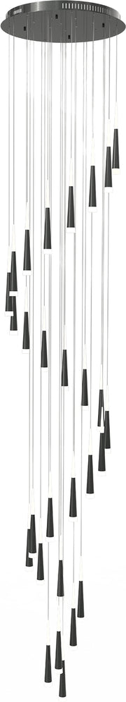 PageOne - PP121396-SDG - LED Chandelier - Meteor - Satin Dark Gray