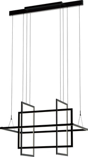 PageOne - PP121424-SDG - LED Chandelier - Geometry - Satin Dark Gray