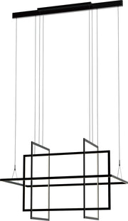 PageOne - PP121463-SDG - LED Chandelier - Geometry - Satin Dark Gray