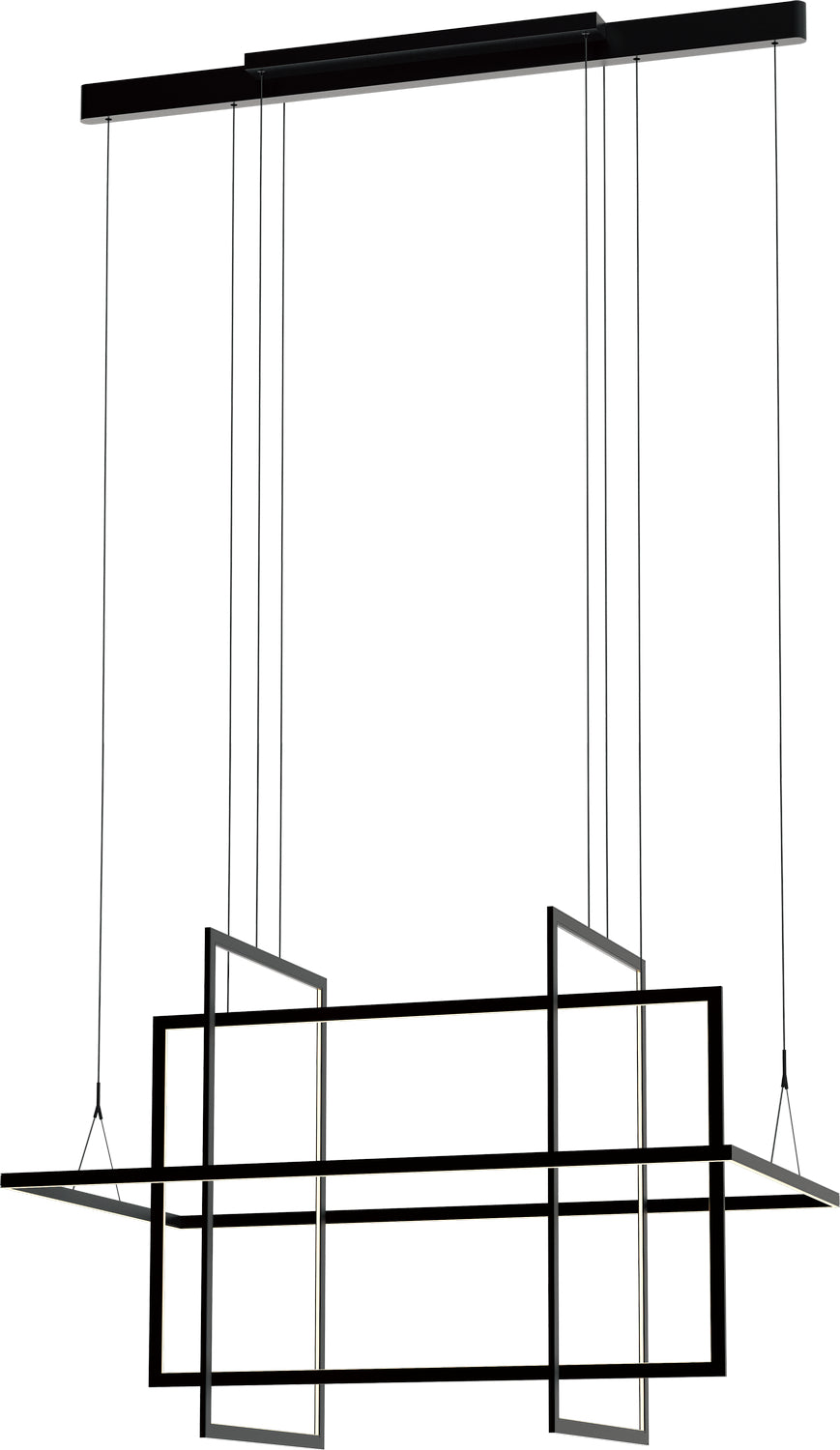 PageOne - PP121463-SDG - LED Chandelier - Geometry - Satin Dark Gray