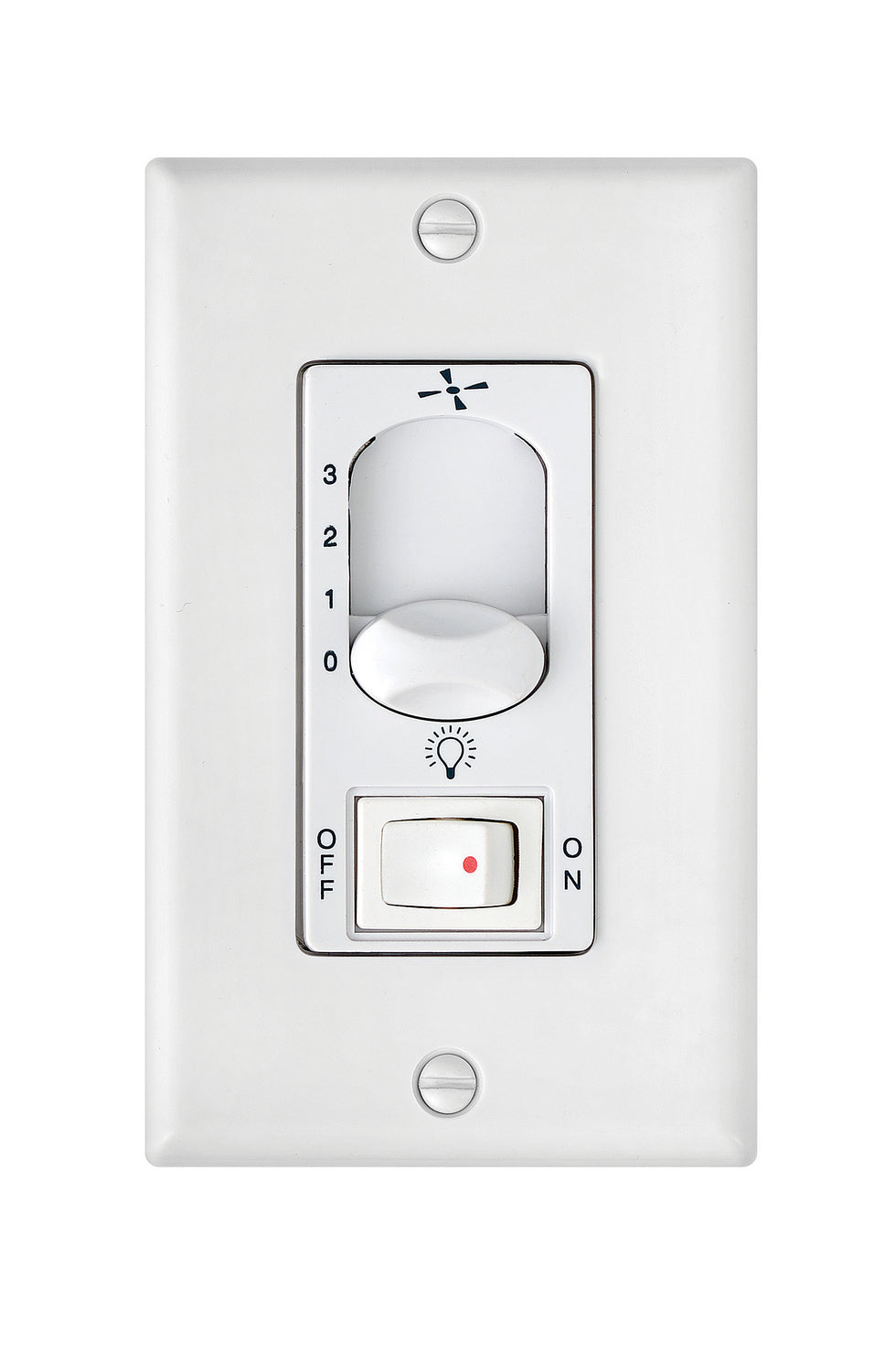 Hinkley - 980009FWH - Wall Control - Wall Control 3 Spd On/Off Lt. Sw. - White