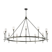 Alora - CH314312UBRC - 12 Light Chandelier - Salita - Ribbed Crystal/Urban Bronze