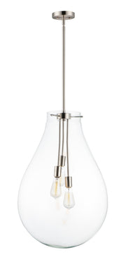 Maxim - 10166CLSN - Three Light Pendant - Gourd - Satin Nickel