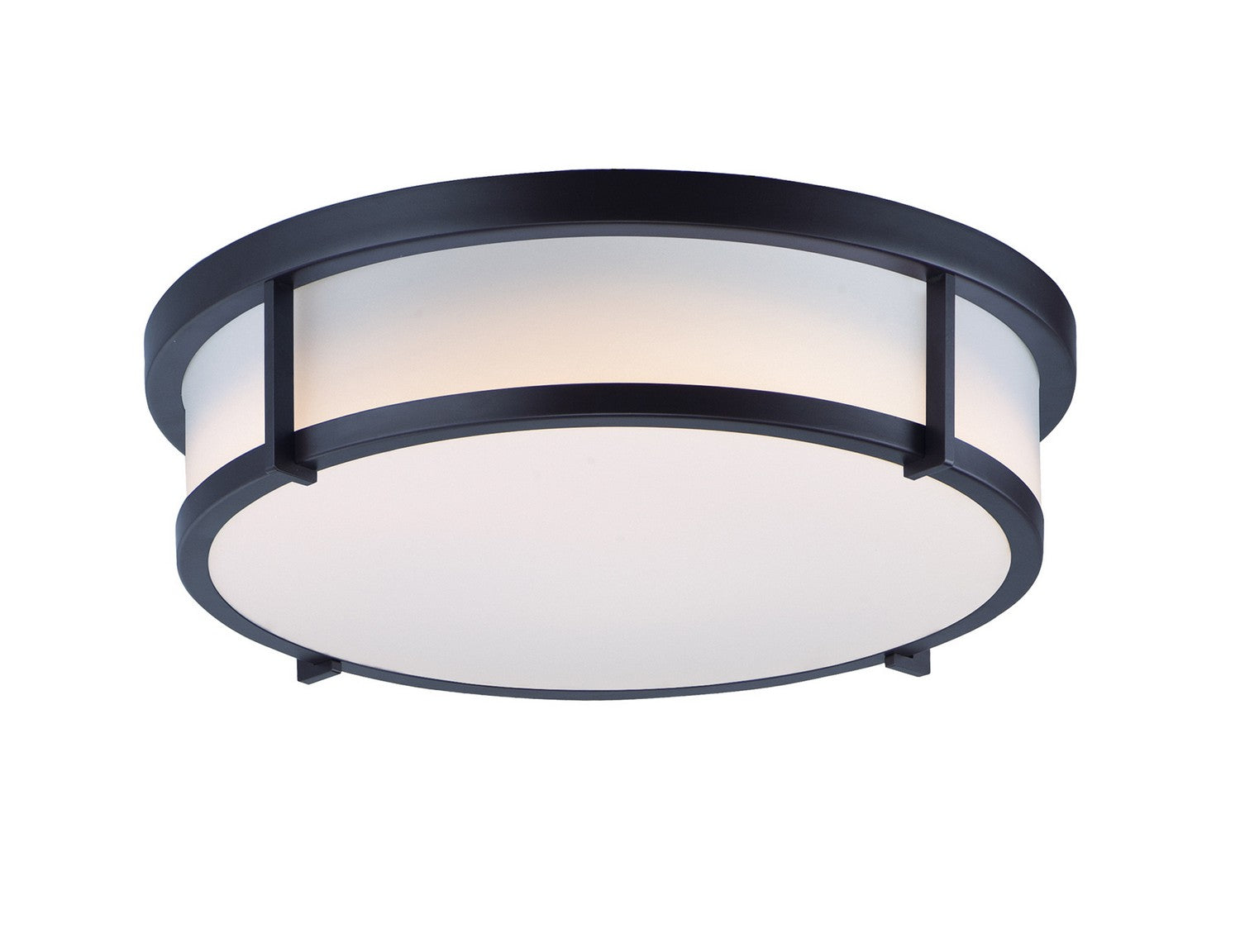 Maxim - 10270WTBK - Three Light Flush Mount - Rogue E26 - Black