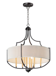 Maxim - 25285WLBZAB - Eight Light Chandelier - Savant - Bronze / Antique Brass