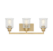 Savoy House - 8-1972-3-322 - Three Light Bath Bar - Hampton - Warm Brass