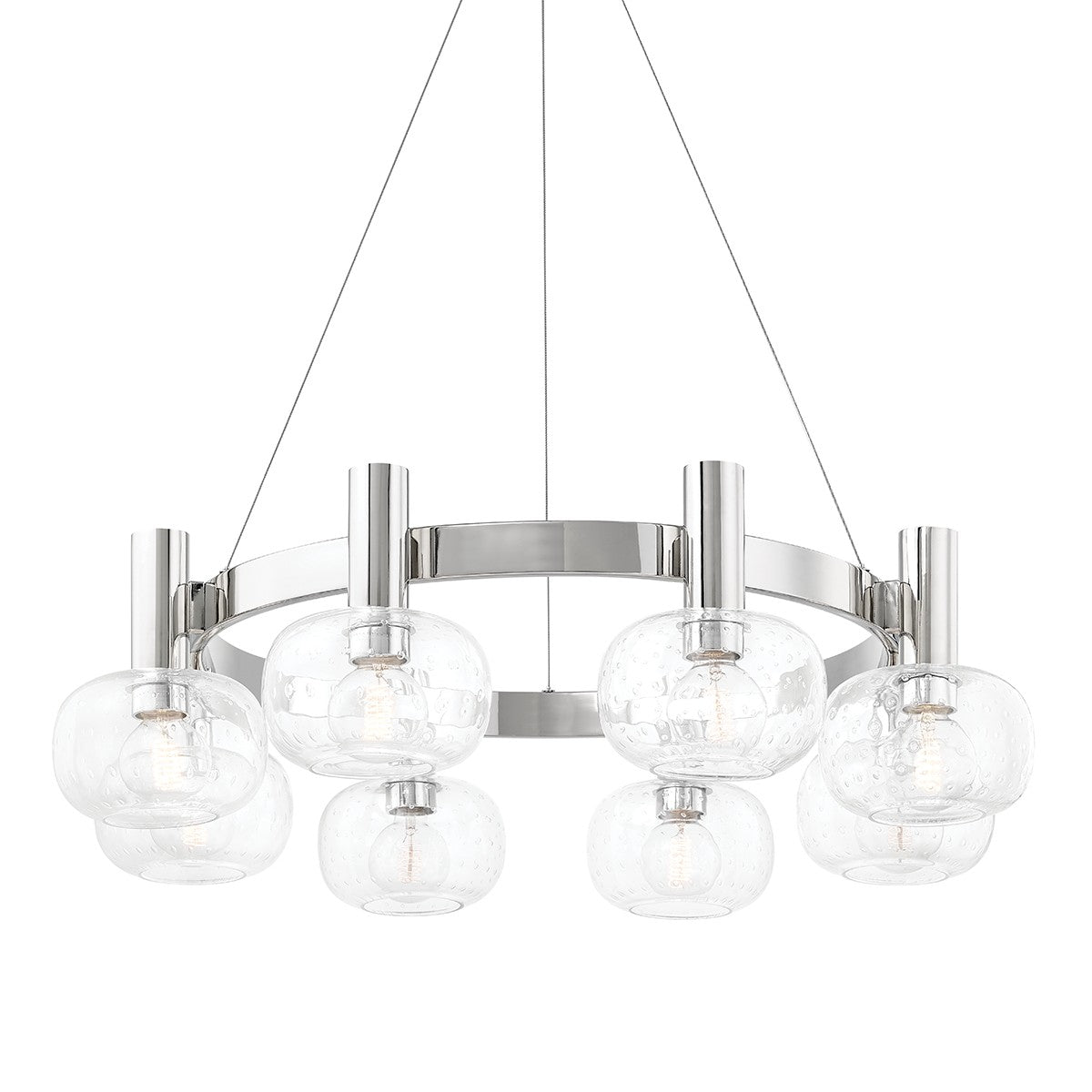 Mitzi - H403808-PN - Eight Light Chandelier - Harlow - Polished Nickel