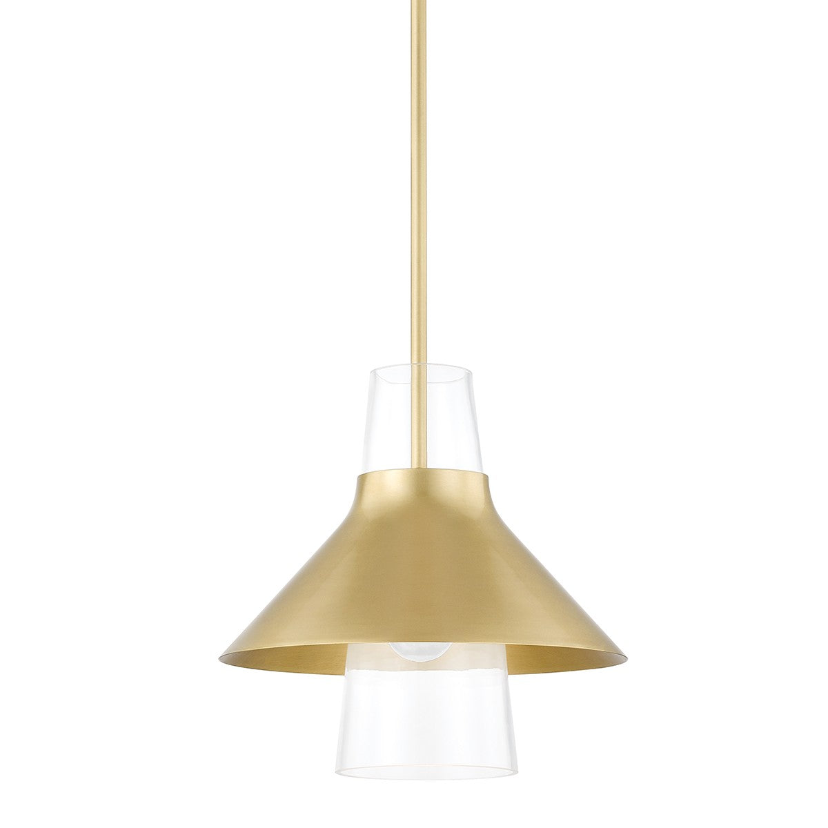 Mitzi - H404701S-AGB - One Light Pendant - Jessy - Aged Brass
