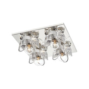 Mitzi - H410504-PN - Four Light Flush Mount - Shea - Polished Nickel